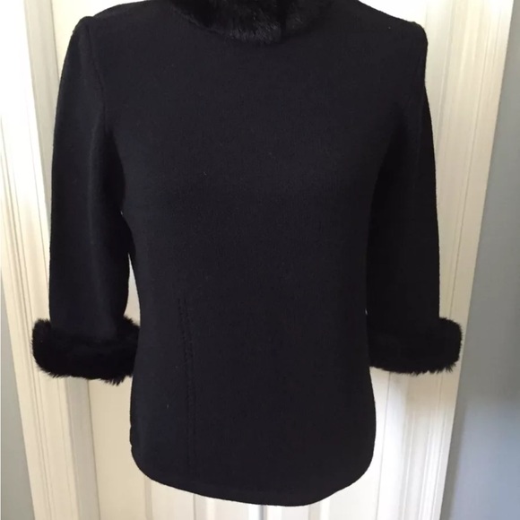 Vintage Dana Buchman Faux Fur Sweater Size S. - Picture 9 of 11